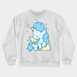 Soft Unicorn (Cerulean Blue) Crewneck Sweatshirt